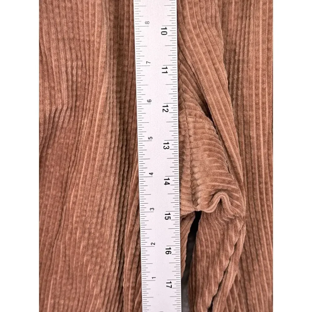 Marine Layer Allison Corduroy Wide Leg Pants Large Womens Tan - Picture 4 of 8